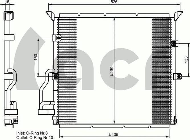 ACR 300605 - Kondenser, kondisioner furqanavto.az