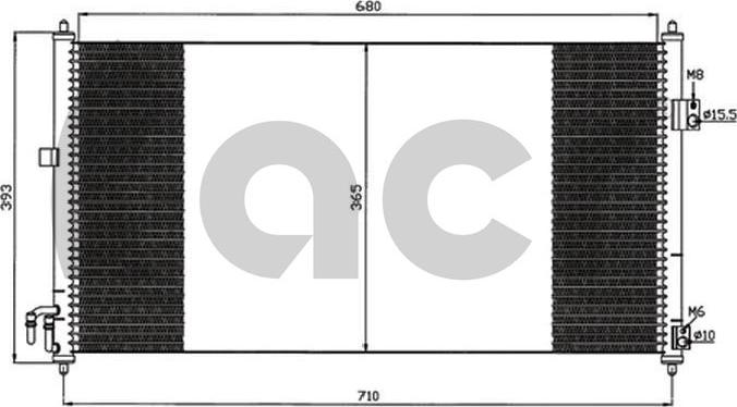 ACR 300601 - Kondenser, kondisioner furqanavto.az