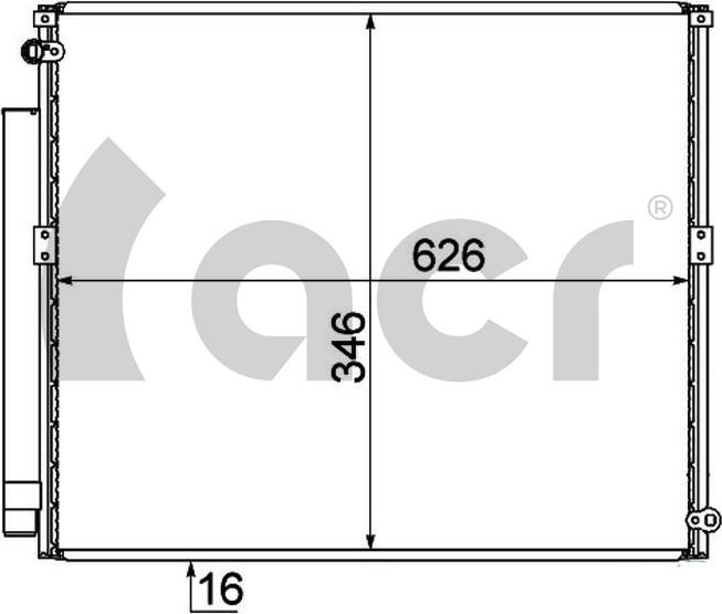 ACR 300683 - Kondenser, kondisioner furqanavto.az