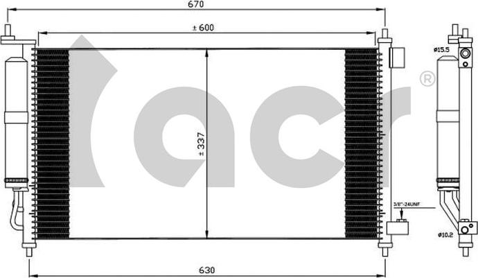 ACR 300682 - Kondenser, kondisioner furqanavto.az