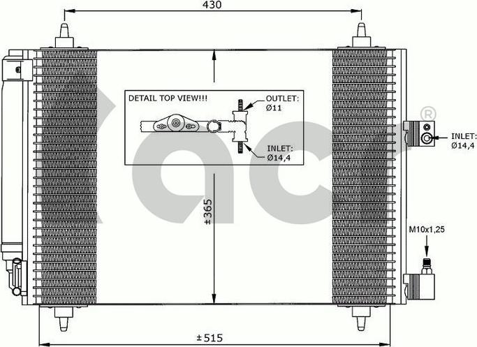 ACR 300633 - Kondenser, kondisioner furqanavto.az