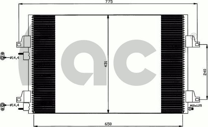 ACR 300622 - Kondenser, kondisioner furqanavto.az