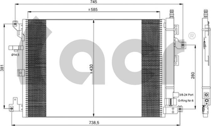 ACR 300677 - Kondenser, kondisioner furqanavto.az