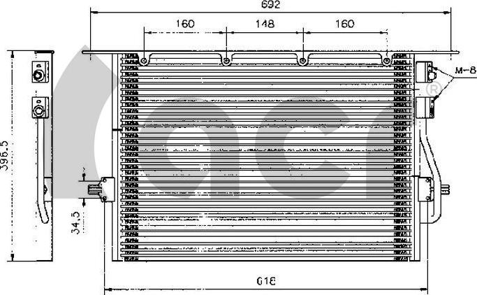 ACR 300041 - Kondenser, kondisioner furqanavto.az