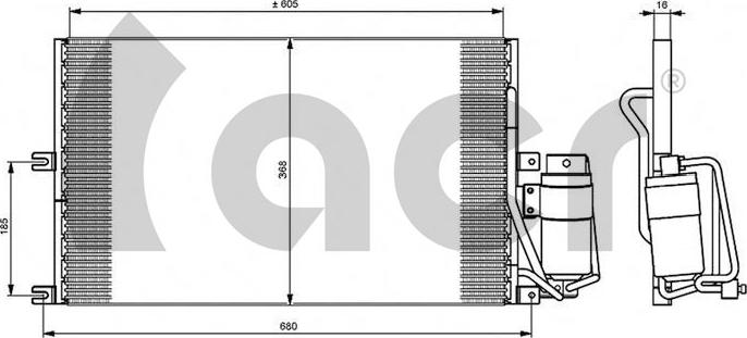 ACR 300043 - Kondenser, kondisioner furqanavto.az