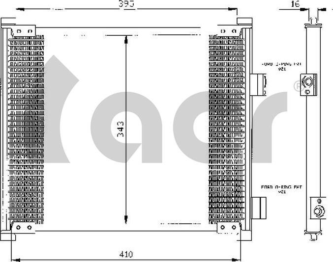 ACR 300055 - Kondenser, kondisioner furqanavto.az