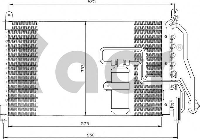 ACR 300195 - Kondenser, kondisioner furqanavto.az