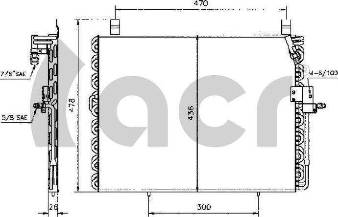 ACR 300191 - Kondenser, kondisioner furqanavto.az