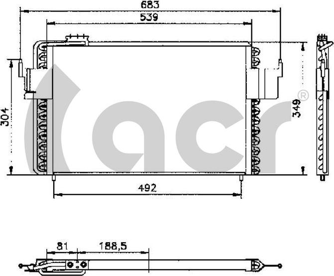 ACR 300165 - Kondenser, kondisioner furqanavto.az