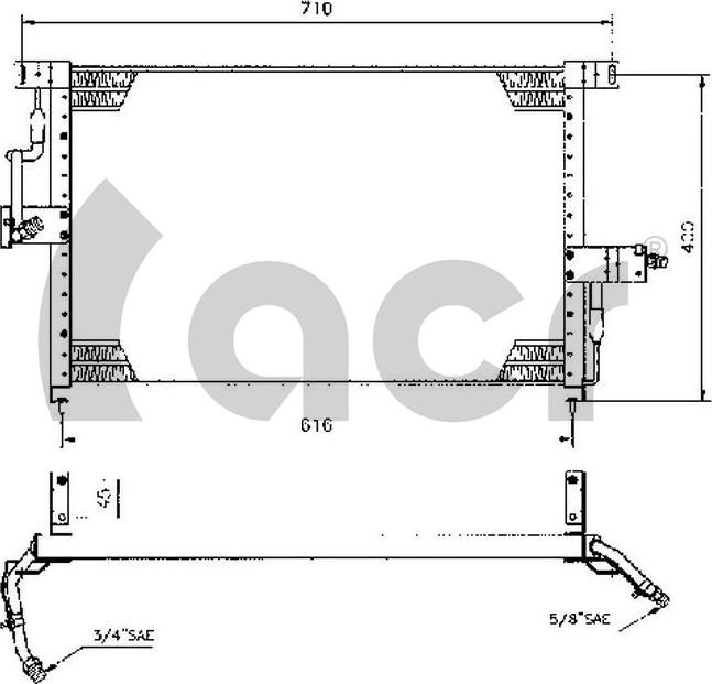 ACR 300107 - Kondenser, kondisioner furqanavto.az