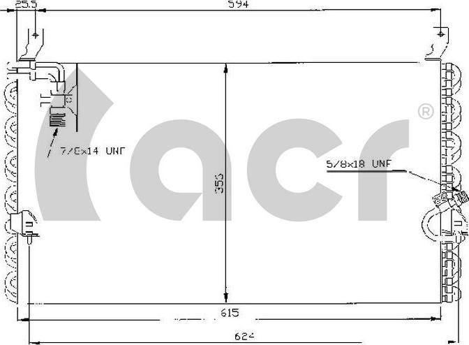 ACR 300118 - Kondenser, kondisioner furqanavto.az