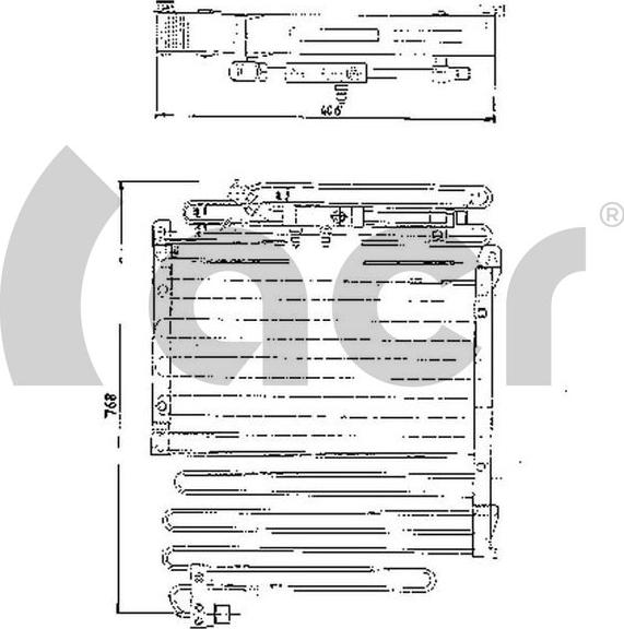 ACR 300133 - Kondenser, kondisioner furqanavto.az