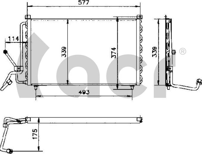 ACR 300170 - Kondenser, kondisioner furqanavto.az