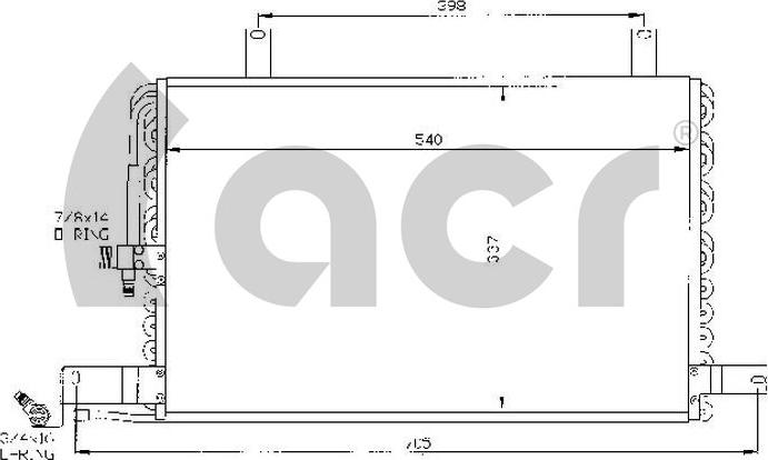 ACR 300366 - Kondenser, kondisioner furqanavto.az