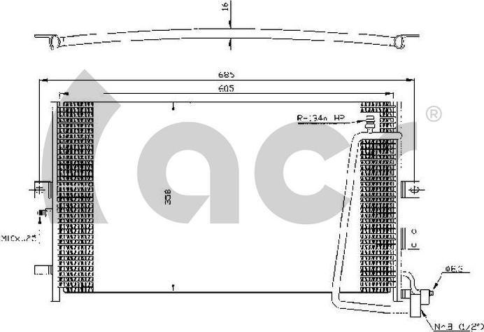 ACR 300305 - Kondenser, kondisioner furqanavto.az