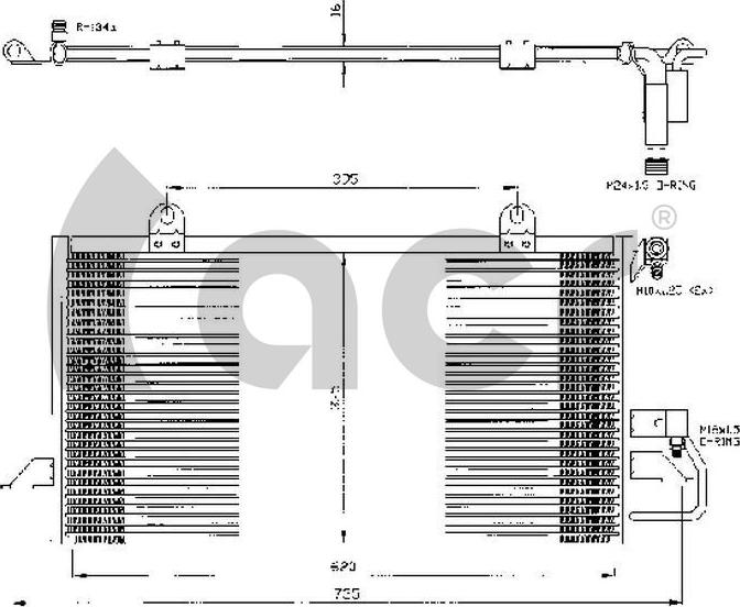 ACR 300290 - Kondenser, kondisioner furqanavto.az