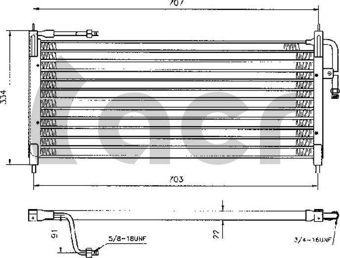 ACR 300250 - Kondenser, kondisioner furqanavto.az