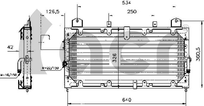 ACR 300207 - Kondenser, kondisioner furqanavto.az