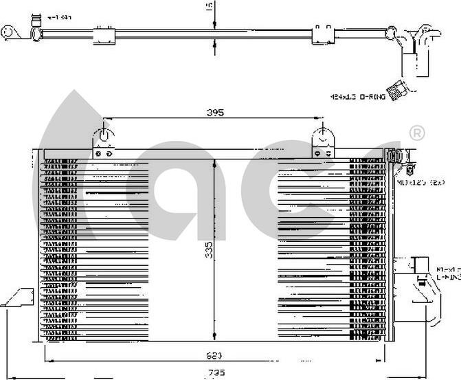 ACR 300289 - Kondenser, kondisioner furqanavto.az