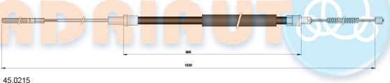 Adriauto 45.0215 - Kabel, dayanacaq əyləci furqanavto.az