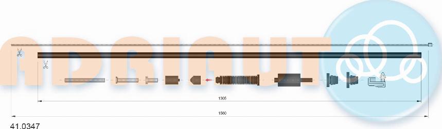 Adriauto 41.0347 - Sürətləndirici kabel furqanavto.az