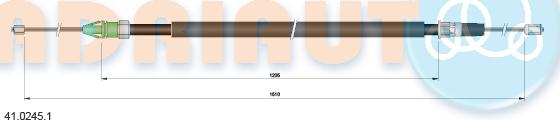 Adriauto 41.0245.1 - Kabel, dayanacaq əyləci furqanavto.az