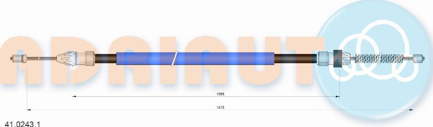 Adriauto 41.0243.1 - Kabel, dayanacaq əyləci furqanavto.az