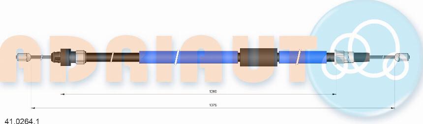 Adriauto 41.0264.1 - Kabel, dayanacaq əyləci furqanavto.az