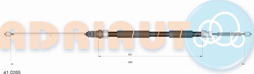 Adriauto 41.0265 - Kabel, dayanacaq əyləci furqanavto.az