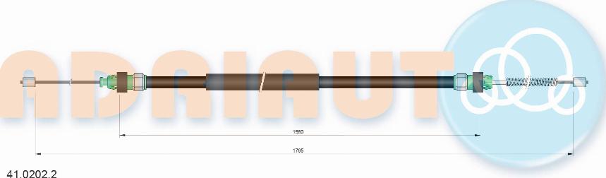Adriauto 41.0202.2 - Kabel, dayanacaq əyləci furqanavto.az