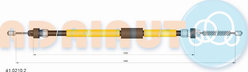 Adriauto 41.0210.2 - Kabel, dayanacaq əyləci furqanavto.az