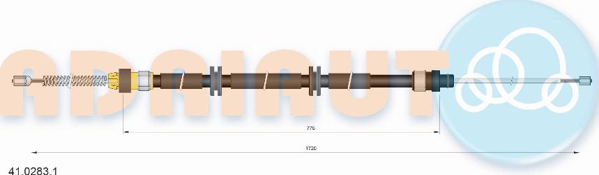 Adriauto 41.0283.1 - Kabel, dayanacaq əyləci furqanavto.az