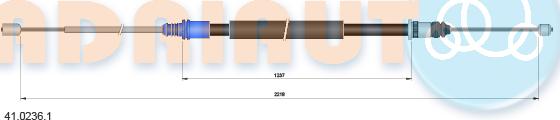 Adriauto 41.0236.1 - Kabel, dayanacaq əyləci furqanavto.az