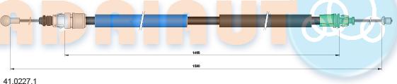 Adriauto 41.0227.1 - Kabel, dayanacaq əyləci furqanavto.az