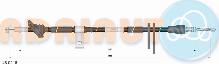 Adriauto 48.0216 - Kabel, dayanacaq əyləci furqanavto.az