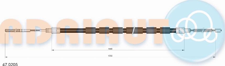 Adriauto 47.0205 - Kabel, dayanacaq əyləci furqanavto.az