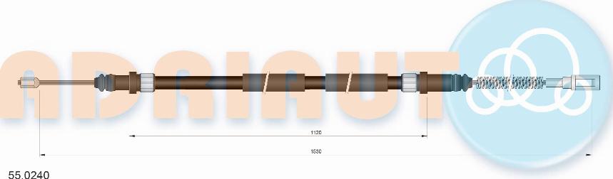 Adriauto 55.0240 - Kabel, dayanacaq əyləci furqanavto.az