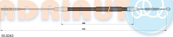 Adriauto 55.0243 - Kabel, dayanacaq əyləci furqanavto.az