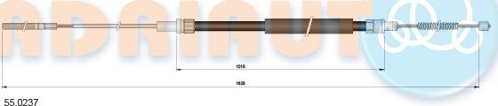 Adriauto 55.0237 - Kabel, dayanacaq əyləci furqanavto.az