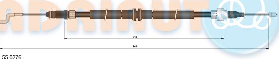 Adriauto 55.0276 - Kabel, dayanacaq əyləci furqanavto.az