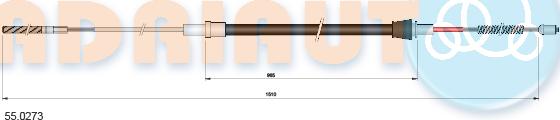 Adriauto 55.0273 - Kabel, dayanacaq əyləci furqanavto.az