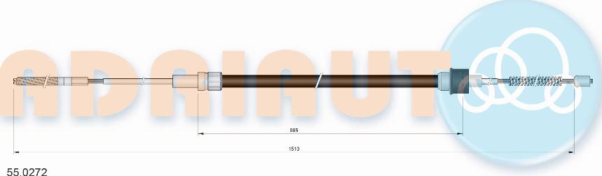 Adriauto 55.0272 - Kabel, dayanacaq əyləci furqanavto.az