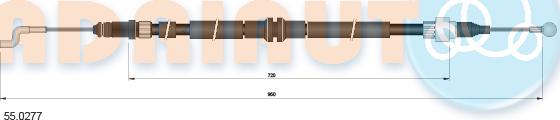 Adriauto 55.0277 - Kabel, dayanacaq əyləci furqanavto.az