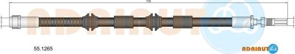 Adriauto 55.1265 - Əyləc şlanqı furqanavto.az