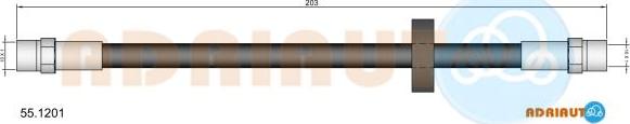 Adriauto 55.1201 - Əyləc şlanqı furqanavto.az