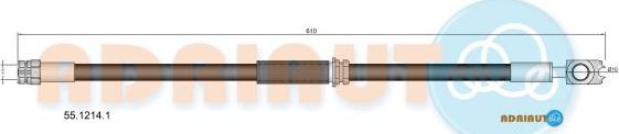 Adriauto 55.1214.1 - Əyləc şlanqı furqanavto.az