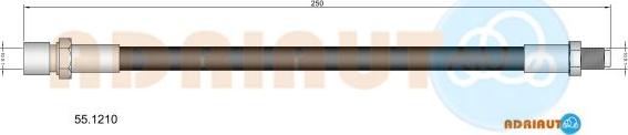 Adriauto 55.1210 - Əyləc şlanqı furqanavto.az