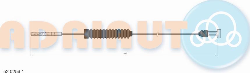 Adriauto 52.0259.1 - Kabel, dayanacaq əyləci furqanavto.az