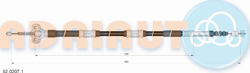 Adriauto 52.0207.1 - Kabel, dayanacaq əyləci furqanavto.az