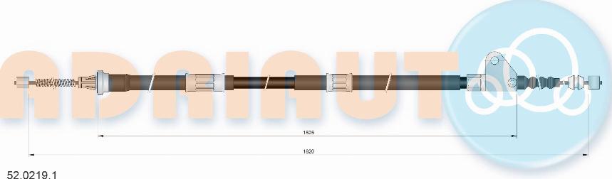 Adriauto 52.0219.1 - Kabel, dayanacaq əyləci furqanavto.az